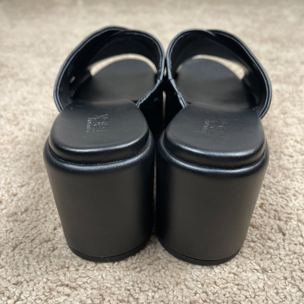 Nordstrom Heels Womens 9.5 Black Chunky Platform Y2K Inspired Block Heel NEW - Picture 4 of 9